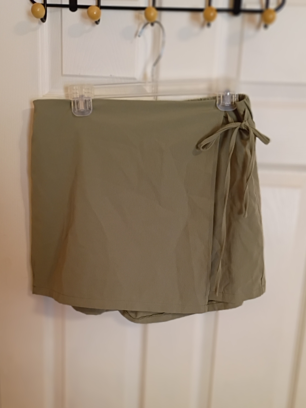 Olive Green Women’s Tie-Waist Skort XL